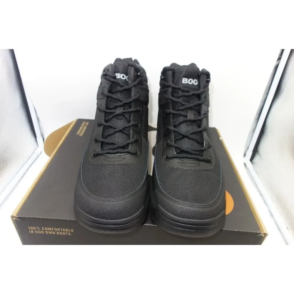 NEW Bogs Boots  Men's 12 Shale Waterproof Glacial Grip Black 72770